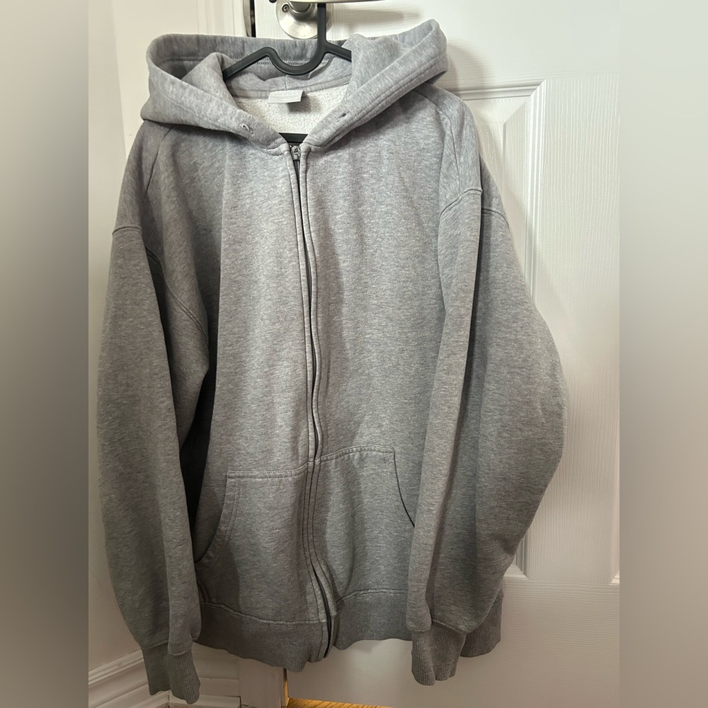 TNA Zip Up Gray Sweater